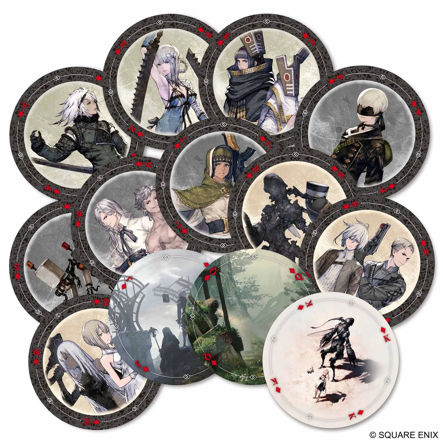丸型トランプ - NieR Series