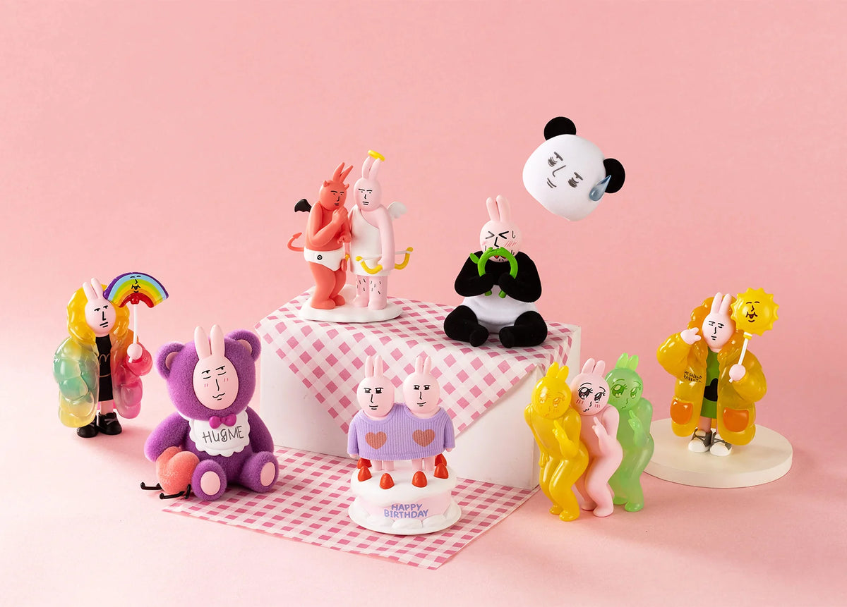 PLZDOT ピンクうさぎ ハッピーマインドシリーズ ブラインドボックス《BOX 6個入り》
