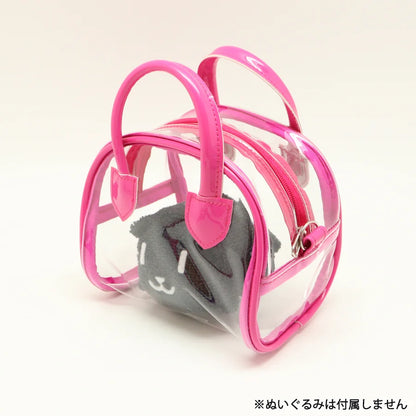 ボストン型クリアぬいポーチ ピンク (CONC-OE01)