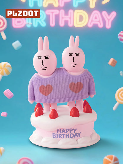 PLZDOT ピンクうさぎ ハッピーマインドシリーズ ブラインドボックス《BOX 6個入り》