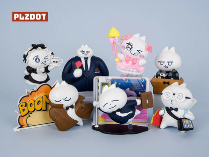 PLZDOT ネクタイ猫 私のような子猫シリーズ ブラインドボックスフィギュア《BOX 6個入り》
