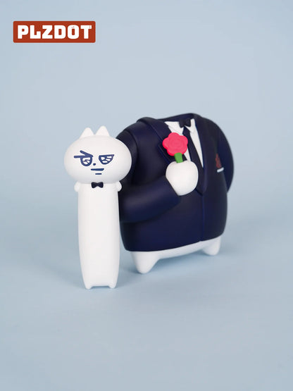 PLZDOT ネクタイ猫 私のような子猫シリーズ ブラインドボックスフィギュア《BOX 6個入り》
