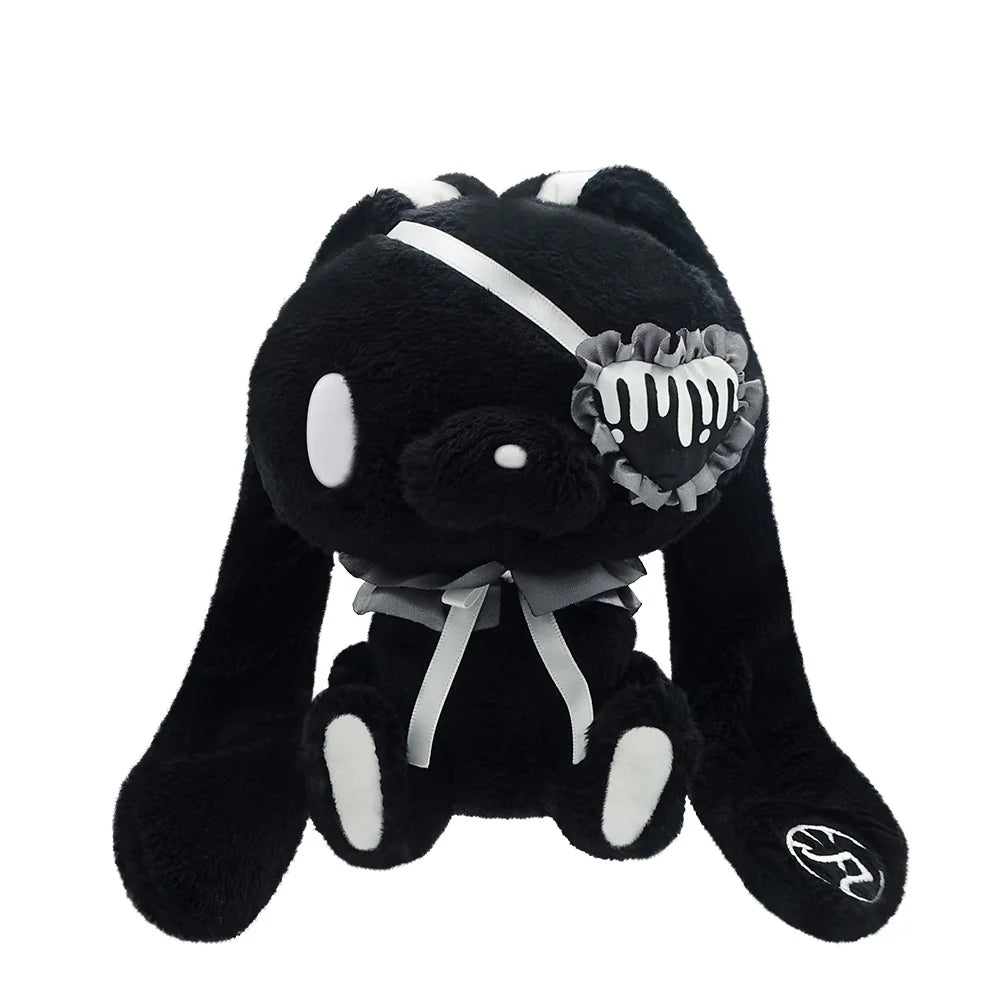 汎用うさぎ 手乗り鎮座ぬいぐるみ Eyepatch Ver. ブラック