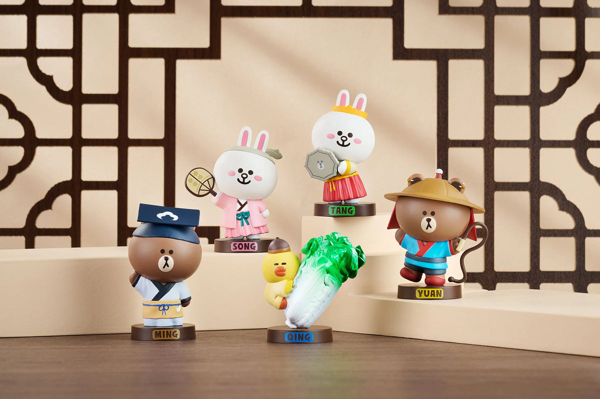 LINE FRIENDS & 故宮博物院 トレーディングフィギュア《BOX 5個入り》