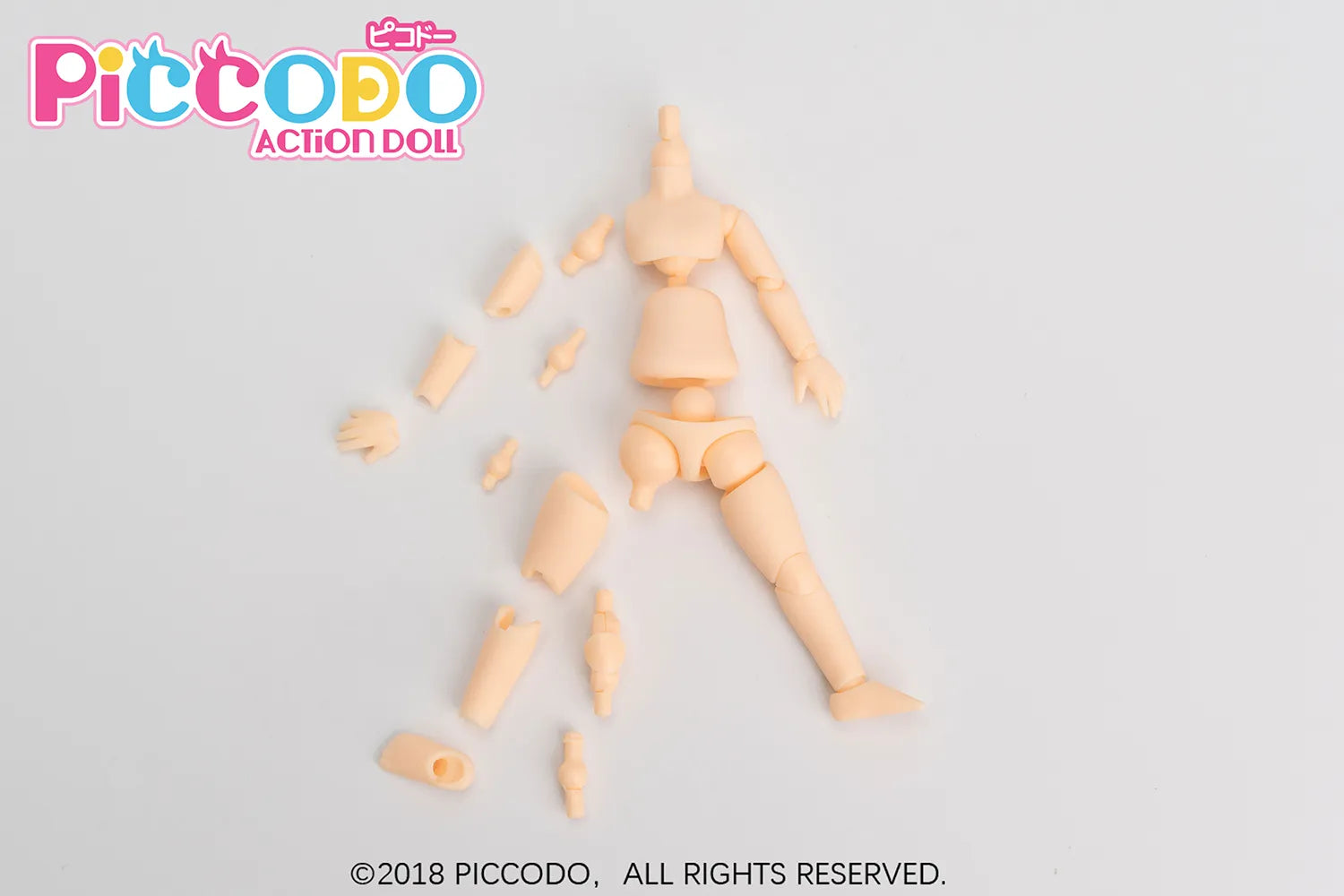 PICCODOシリーズ BODY8 PLUS デフォルメドールボディ ナチュラル (PIC-D003N)