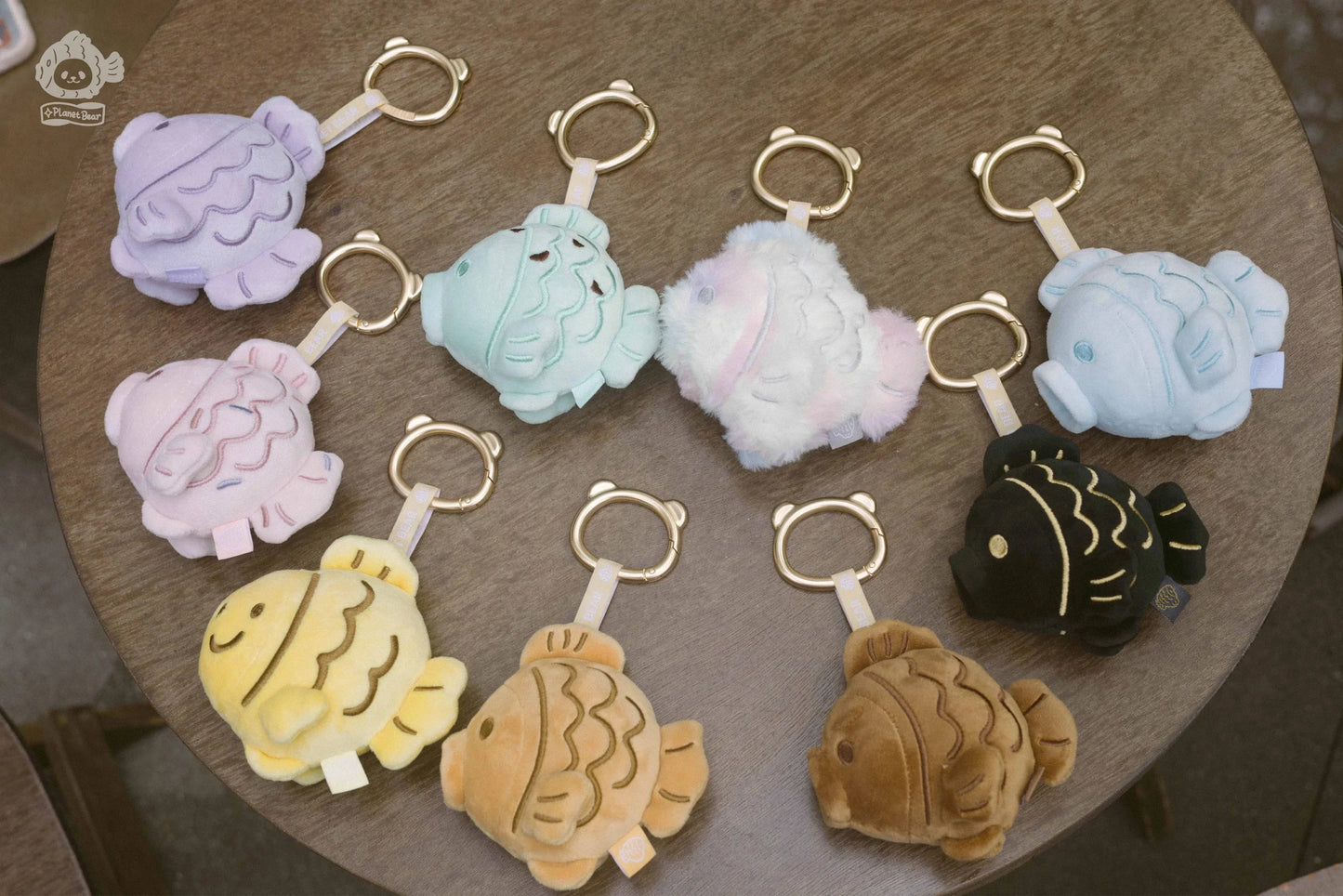 Planet Bear パンパンがやいたたい焼き ぬいぐるみチャーム《BOX 8個入り》
